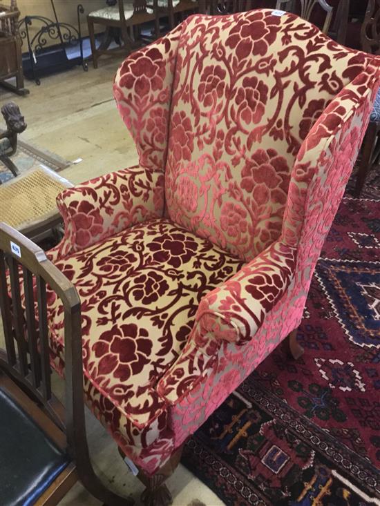 Wing back armchair